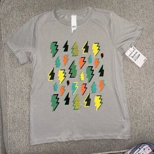 Harper Canyon Gray Tee with Vibrant Bolt